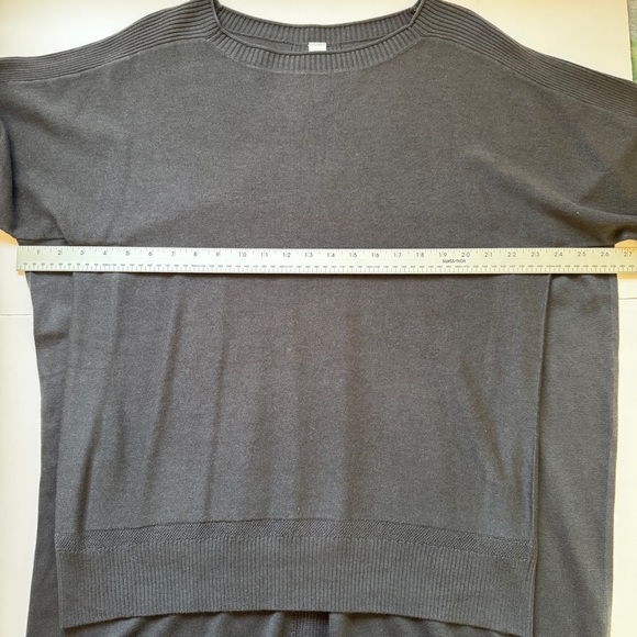 Lululemon Be At Ease Poncho Graphite Grey Knit Cashmere Blend Sweater One Size - Picture 7 of 15